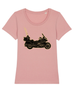 Motorcycle of gold Tricou mânecă scurtă guler larg fitted Damă Expresser