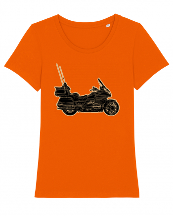 Motorcycle of gold Bright Orange