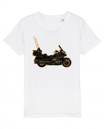 Motorcycle of gold White