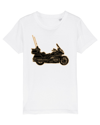 Motorcycle of gold White