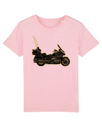 Motorcycle of gold Cotton Pink