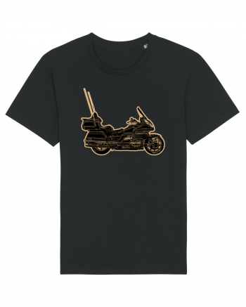 Motorcycle of gold Black