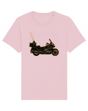 Motorcycle of gold Cotton Pink
