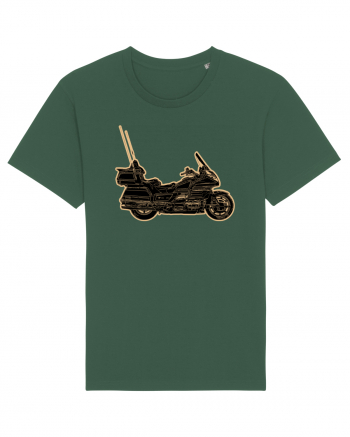 Motorcycle of gold Bottle Green