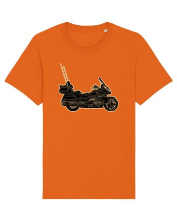 Motorcycle of gold Bright Orange