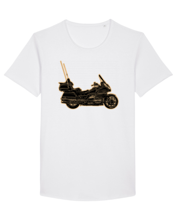 Motorcycle of gold White