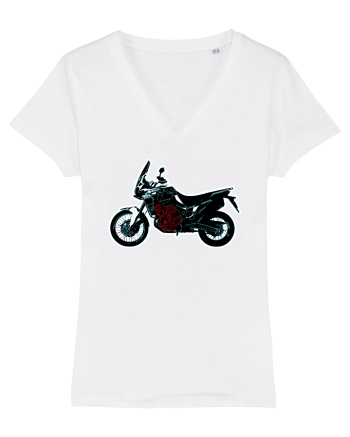 Adventure motorcycles are fun Africa Twin White