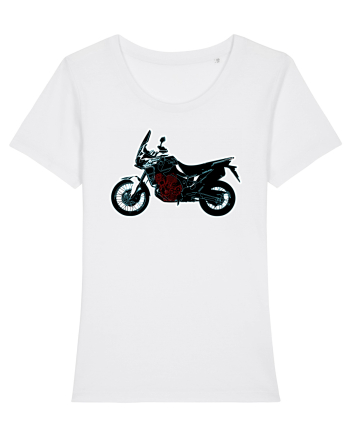 Adventure motorcycles are fun Africa Twin White