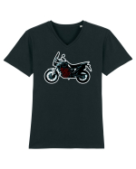 Adventure motorcycles are fun Africa Twin Tricou mânecă scurtă guler V Bărbat Presenter
