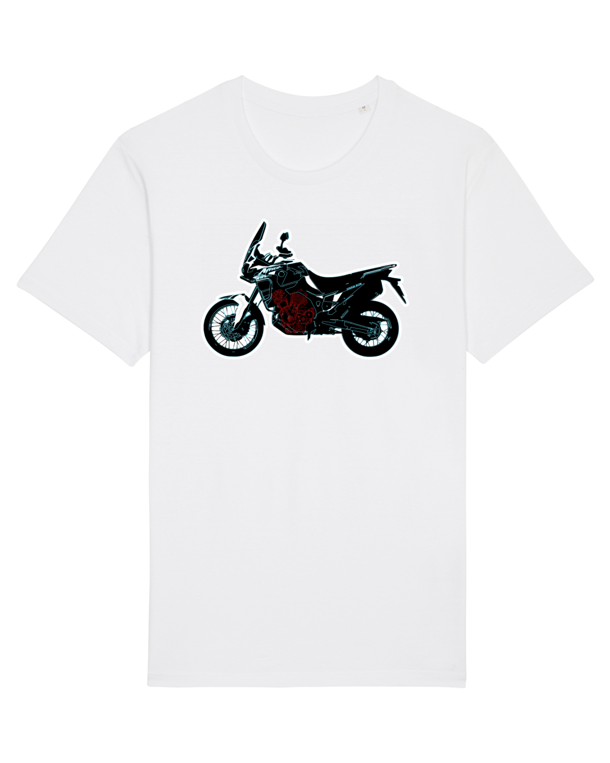 Tricou mânecă scurtă Unisex Rocker White