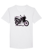 Adventure motorcycles are fun Transalp 600 Tricou mânecă scurtă guler larg Bărbat Skater