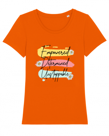 Empowered Determined Unstoppable Bright Orange