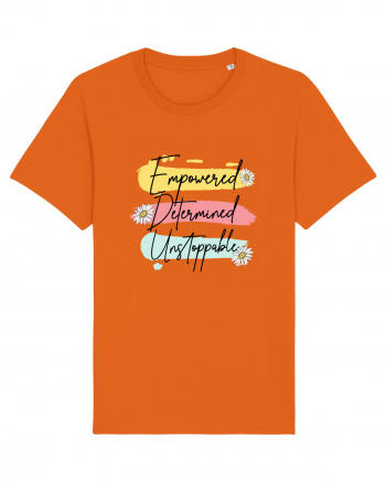 Empowered Determined Unstoppable Bright Orange