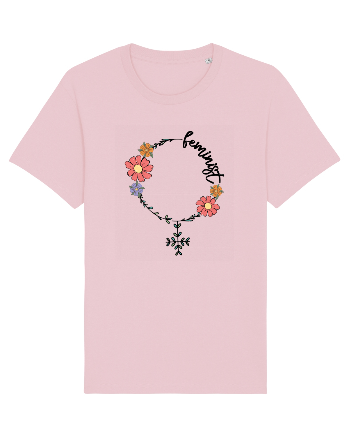 Tricou mânecă scurtă Unisex Rocker Cotton Pink