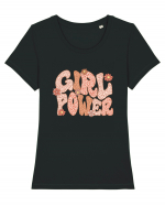 Girl Power Tricou mânecă scurtă guler larg fitted Damă Expresser