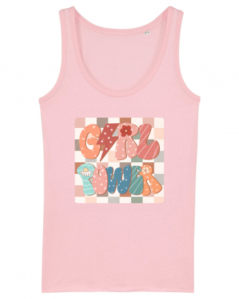 Girl Power Retro Style Cotton Pink
