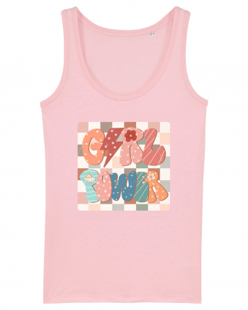 Girl Power Retro Style Cotton Pink