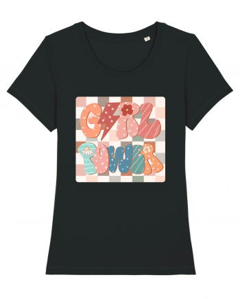 Girl Power Retro Style Black