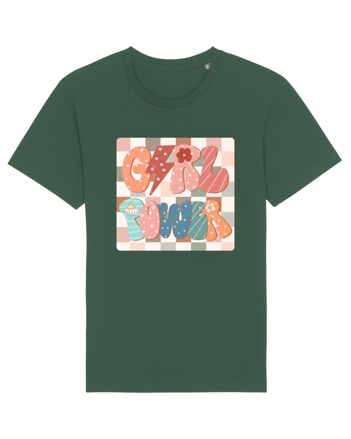 Tricou mânecă scurtă Unisex Rocker Bottle Green