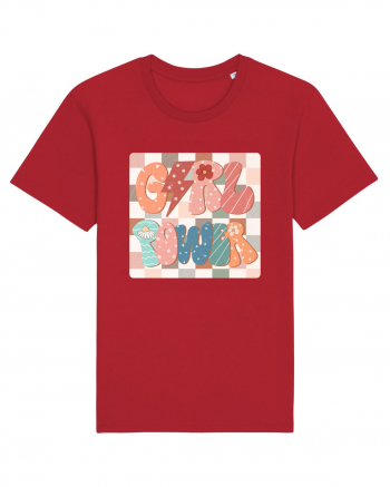 Girl Power Retro Style Red