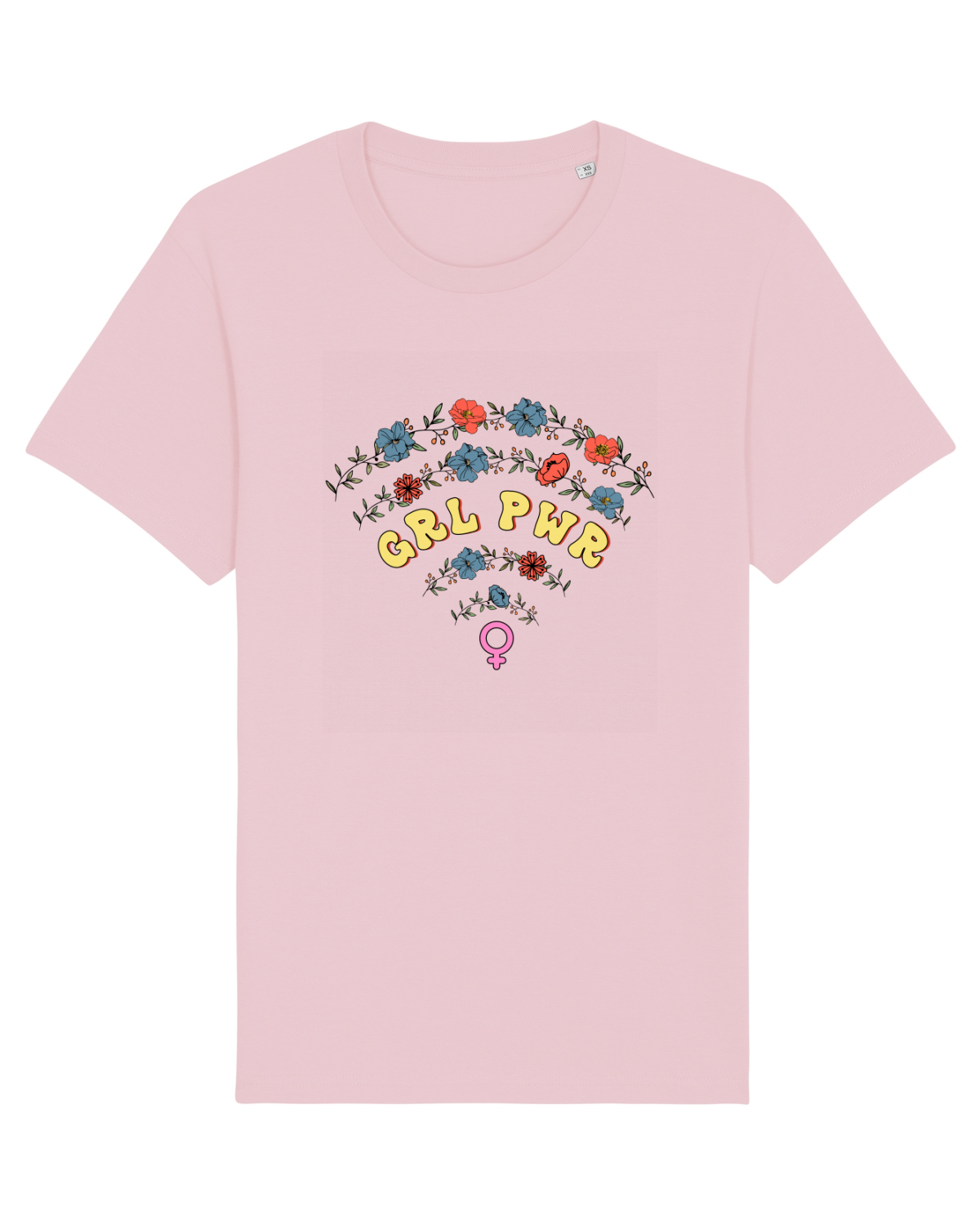 Tricou mânecă scurtă Unisex Rocker Cotton Pink