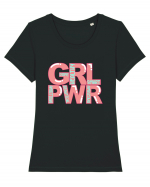 GRL PWR Tricou mânecă scurtă guler larg fitted Damă Expresser