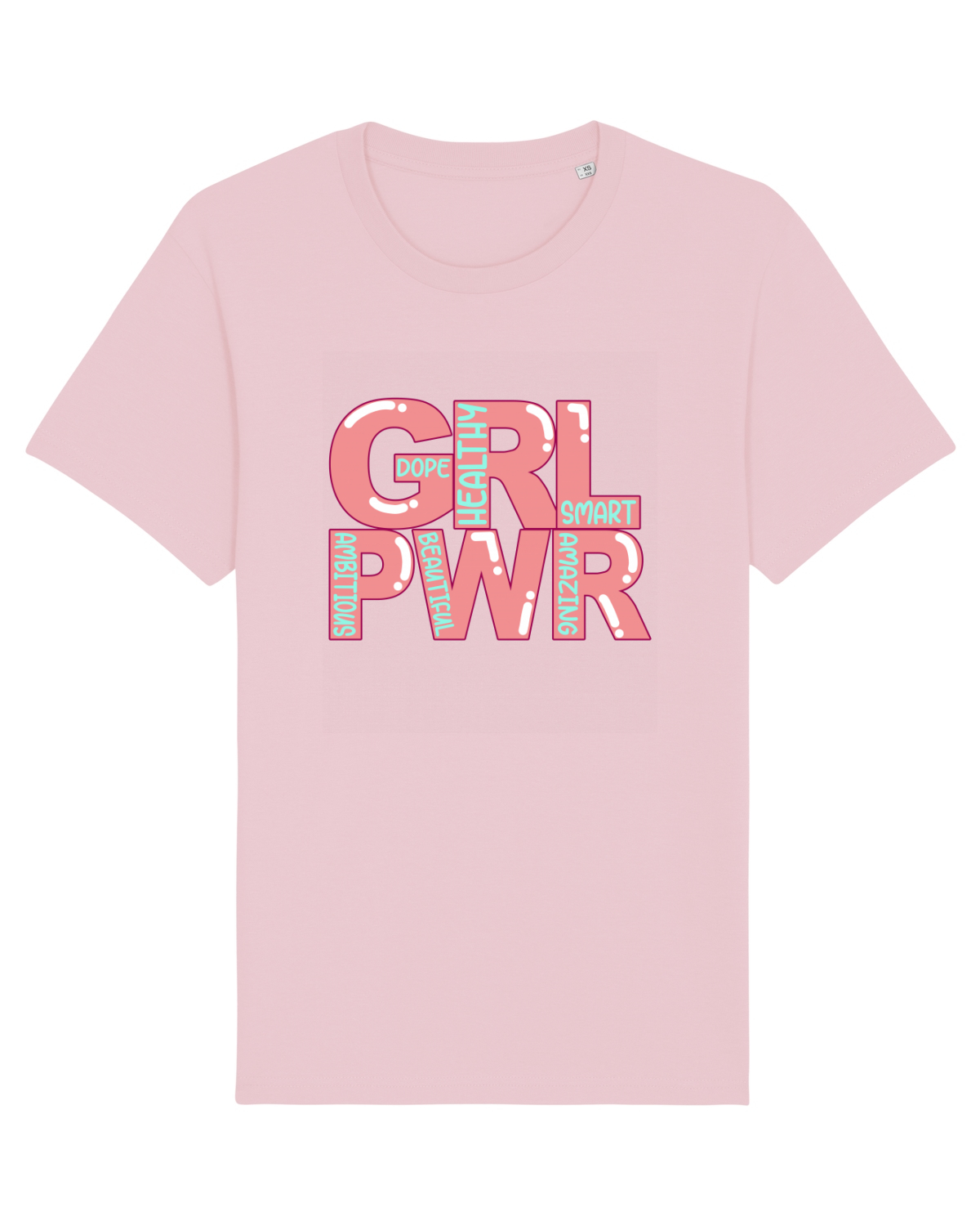 Tricou mânecă scurtă Unisex Rocker Cotton Pink
