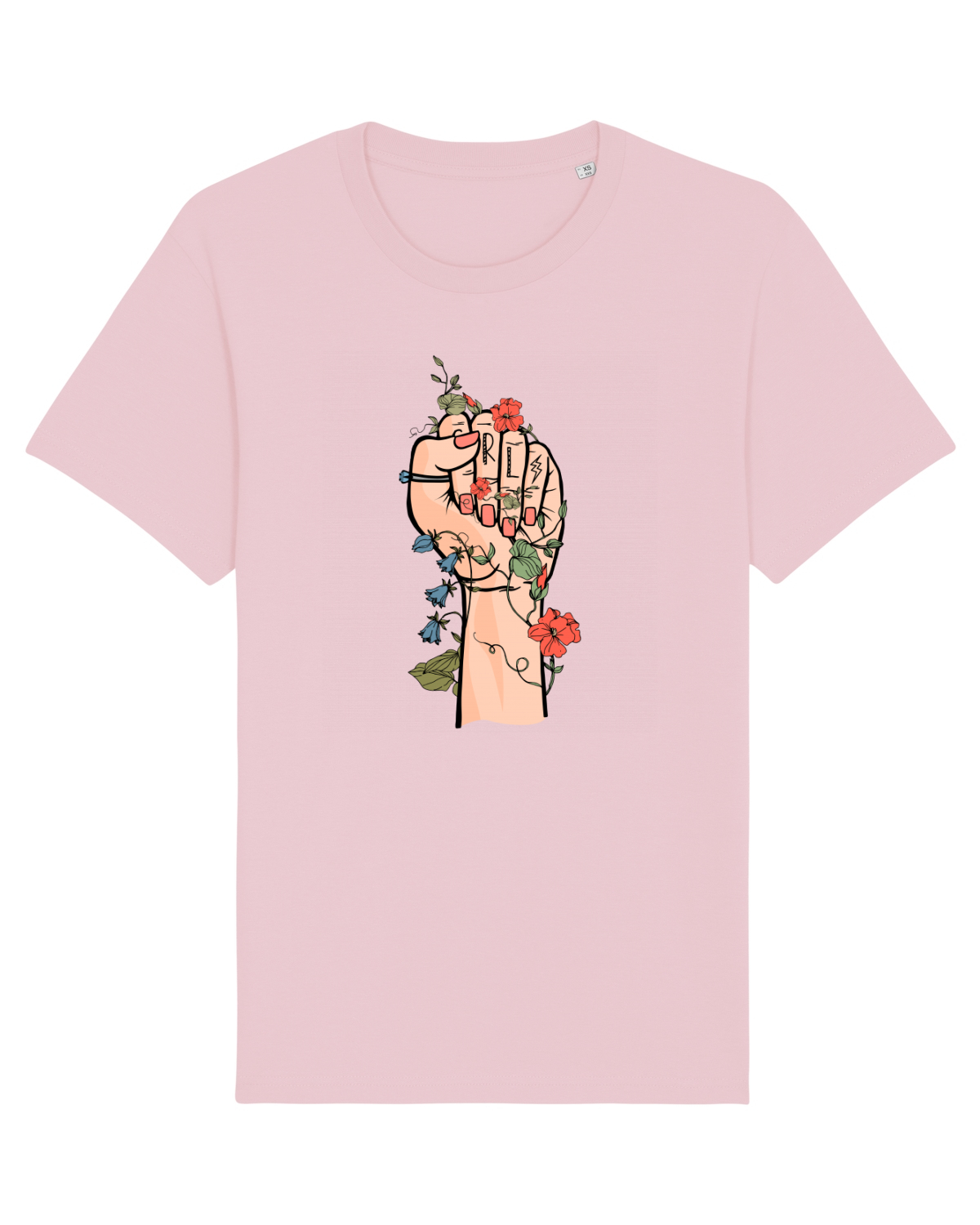 Tricou mânecă scurtă Unisex Rocker Cotton Pink