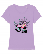 Little Miss Tricou mânecă scurtă guler larg fitted Damă Expresser