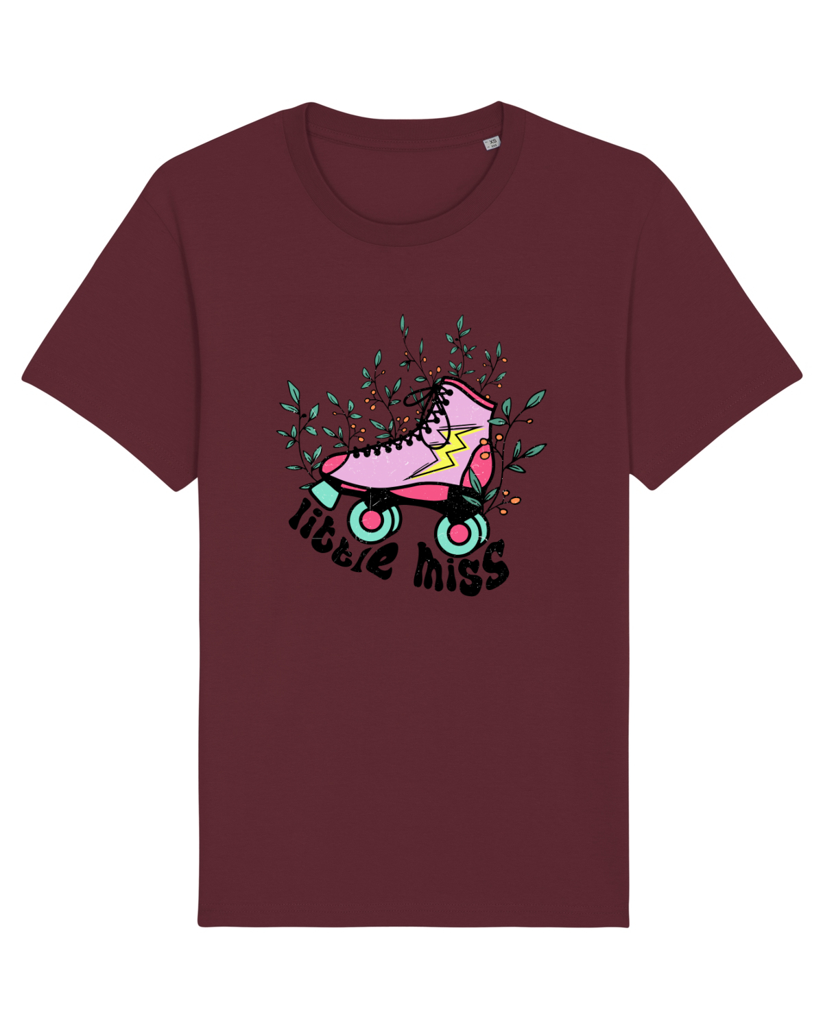 Tricou mânecă scurtă Unisex Rocker Burgundy