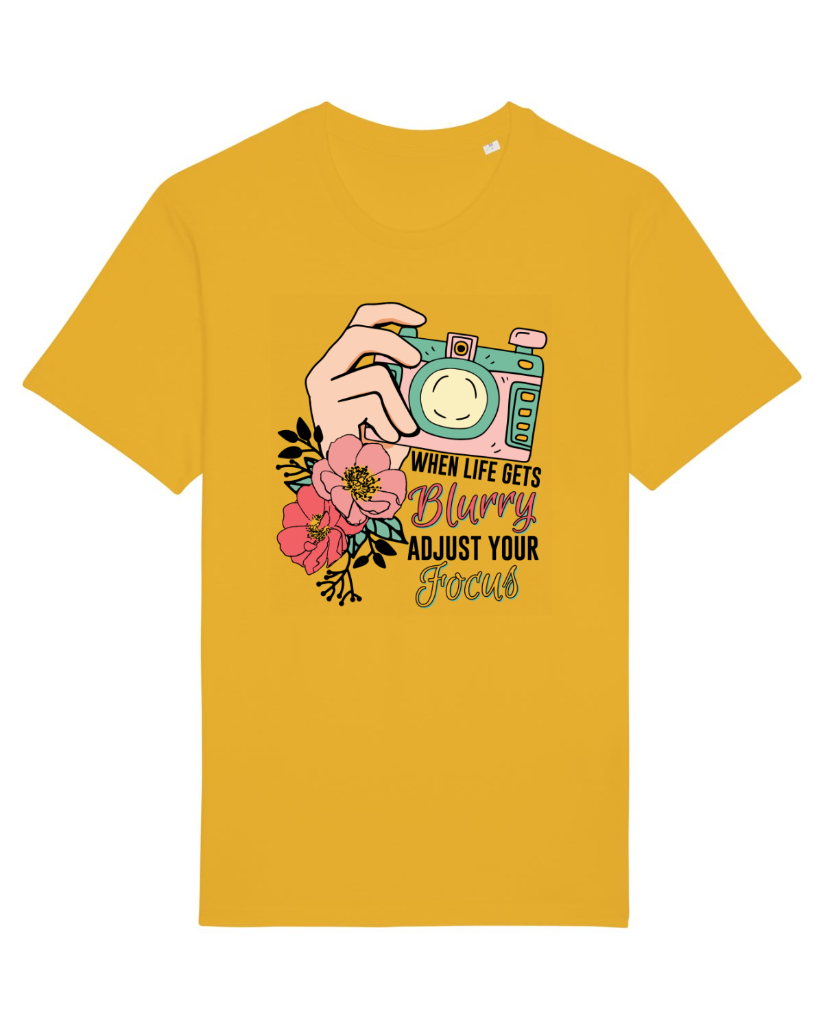 Tricou mânecă scurtă Unisex Rocker Spectra Yellow
