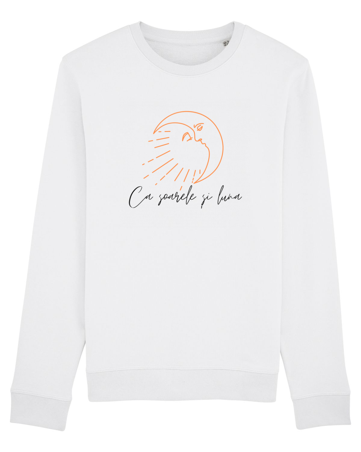 Bluză mânecă lungă Unisex Rise White