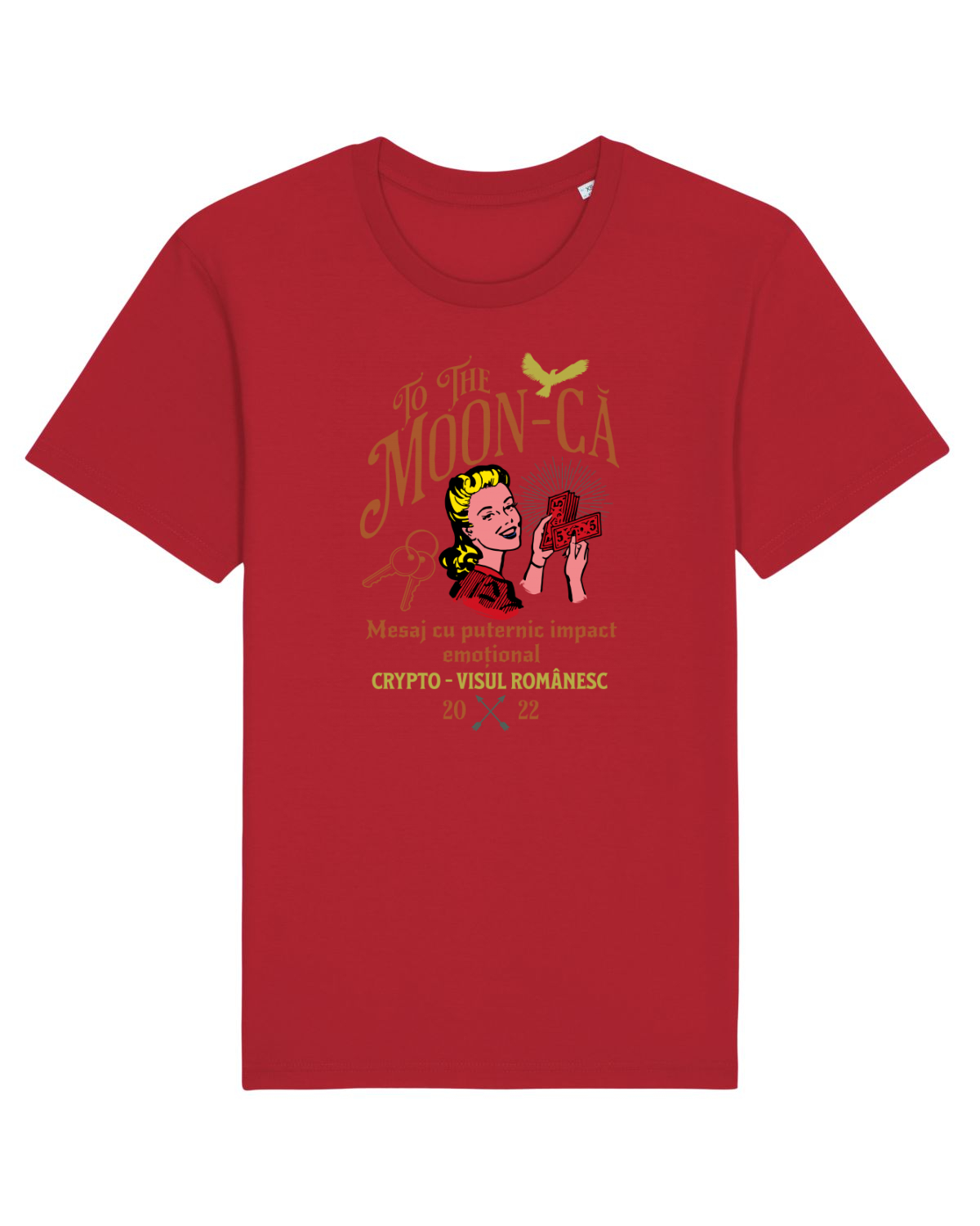 Tricou mânecă scurtă Unisex Rocker Red