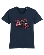 Rally Touring Transalp 650 Tricou mânecă scurtă guler V Bărbat Presenter