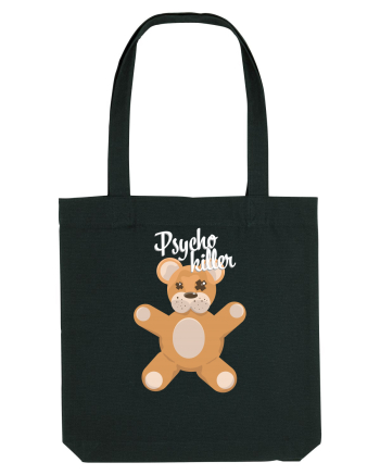 Psycho killer teddy bear Black