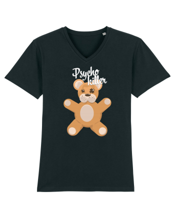 Psycho killer teddy bear Black