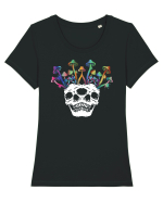 Shrooms Tricou mânecă scurtă guler larg fitted Damă Expresser
