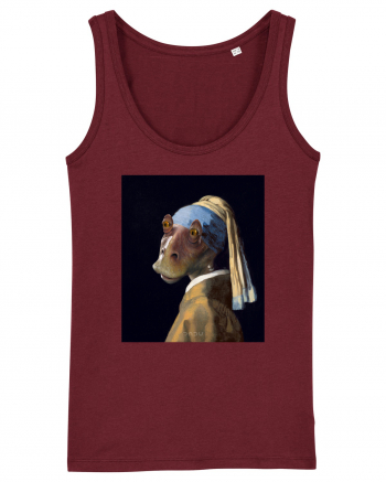 Vermeer - Jarl with a Pearl Earring Burgundy