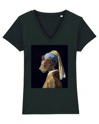 Vermeer - Jarl with a Pearl Earring Black