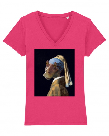 Vermeer - Jarl with a Pearl Earring Raspberry