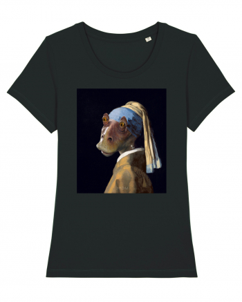 Vermeer - Jarl with a Pearl Earring Black