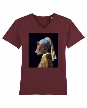 Vermeer - Jarl with a Pearl Earring Burgundy