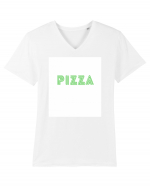 pizza Tricou mânecă scurtă guler V Bărbat Presenter