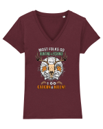Catchn and killin Tricou mânecă scurtă guler V Damă Evoker