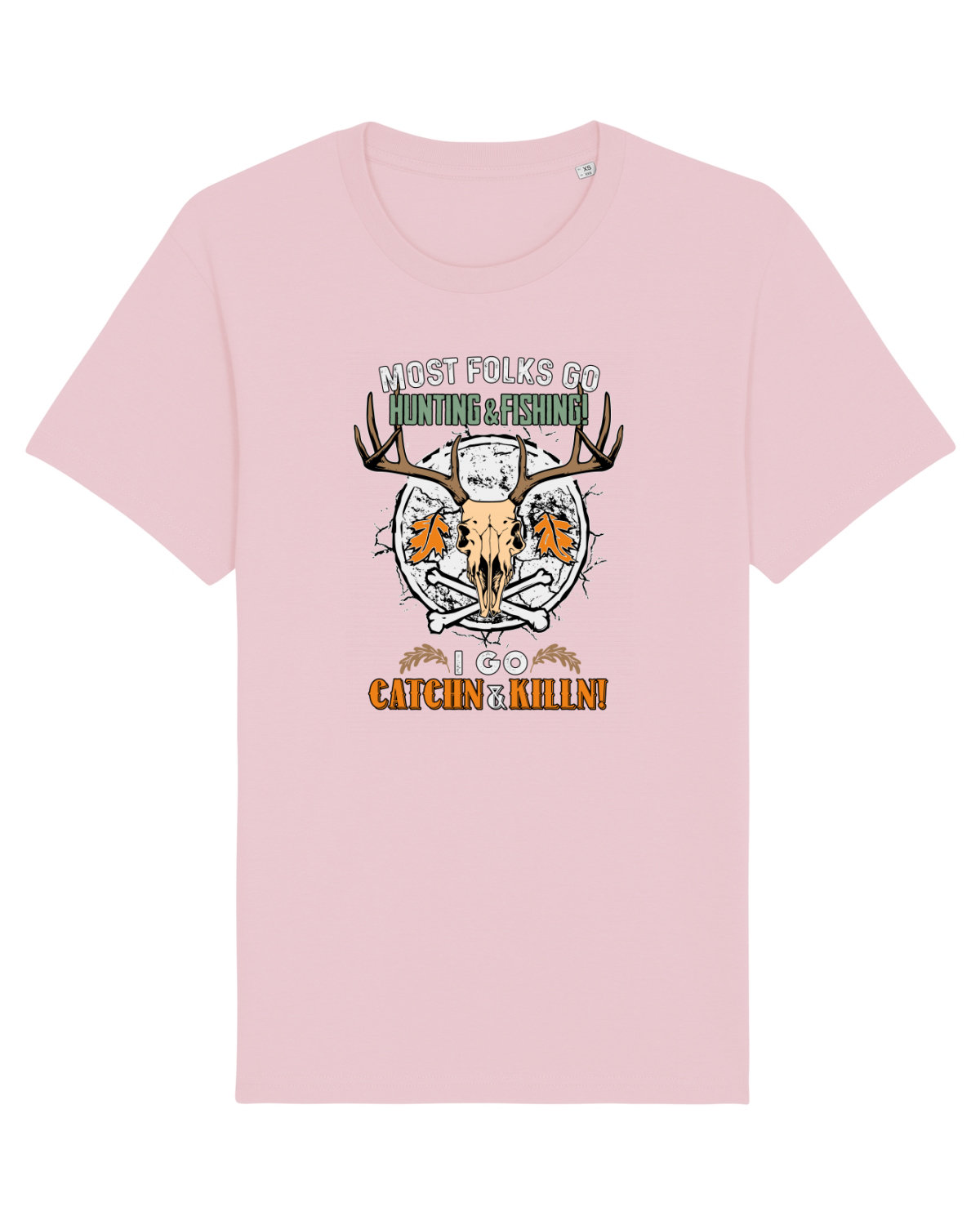 Tricou mânecă scurtă Unisex Rocker Cotton Pink
