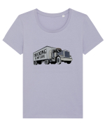 Trucking is my life Tricou mânecă scurtă guler larg fitted Damă Expresser