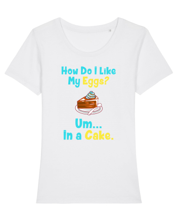 My eggs in a cake White