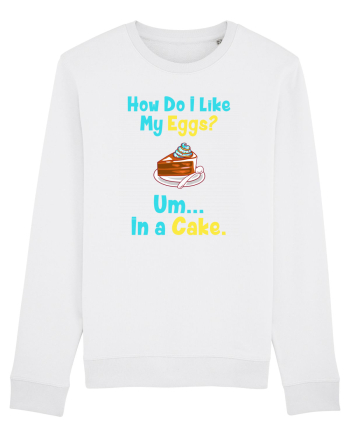 My eggs in a cake White