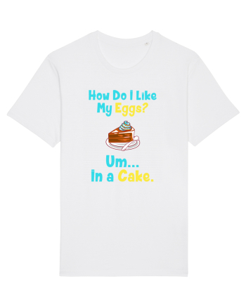 My eggs in a cake White