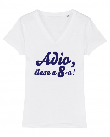 Adio, clasa a 8-a! Tricou de pus in rama. White